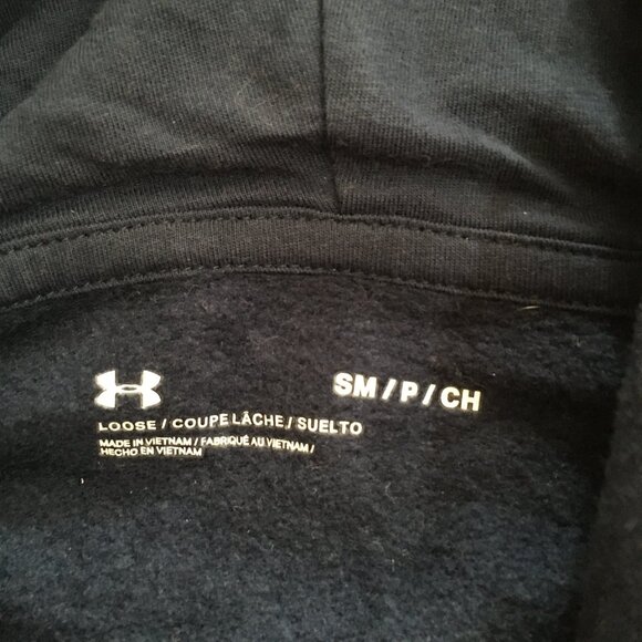 Under Armour Mens Small Blue Loose Sweatshirt Hoodie pullover - Picture 3 of 7